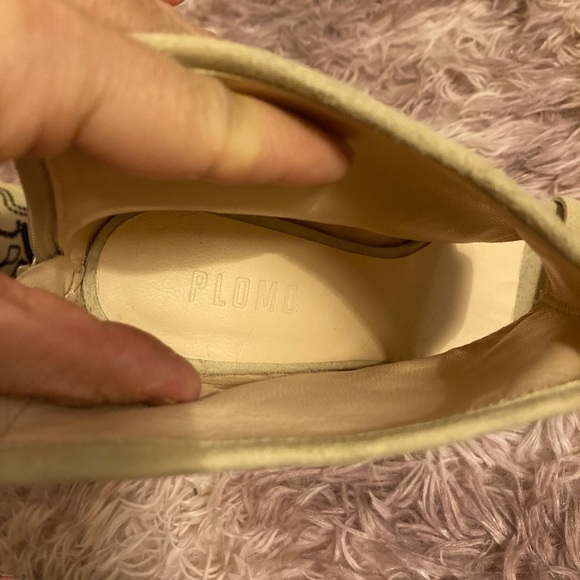 Anthropologie Plomo Suede Embroidered Wedge Sandals Size 7
